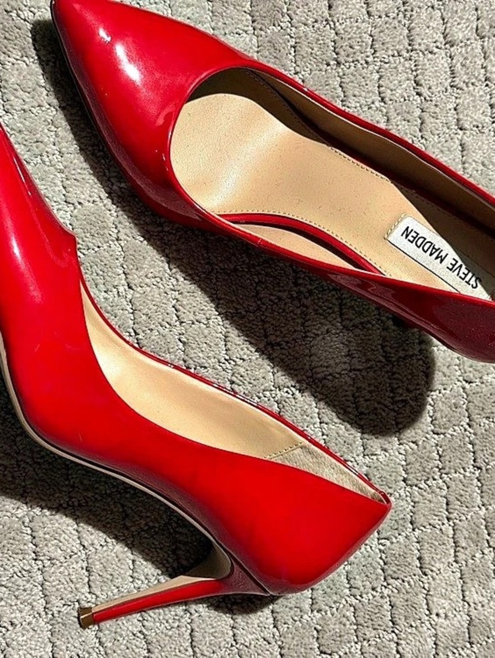 Steve Madden Red Patent Pumps